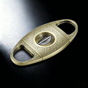 雪茄剪钳V形便携式随身携带剪刀工具配套切多功能雪茄刀古巴剪烟