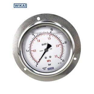 威卡压力表不锈钢壳液压工业压缩机船舶工业和其他工业通用压力表