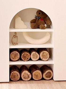 装饰木桩盲箱基础装饰品原木码头树桩树干射击道具手工道具园艺壁