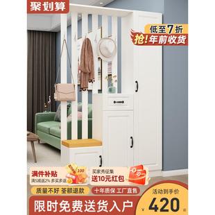 柜一体简约现代入户屏风客厅双面装 进门玄关柜鞋 饰轻奢门厅隔断柜