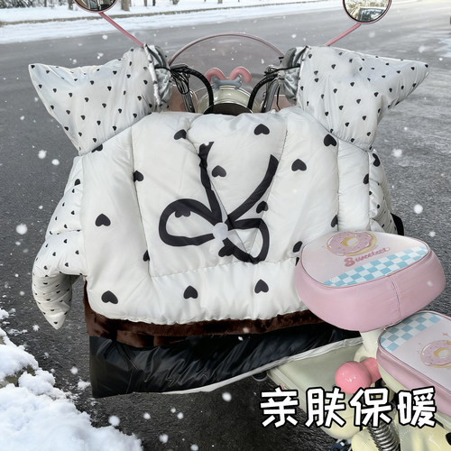 电动车挡风被冬特厚加绒加大防水