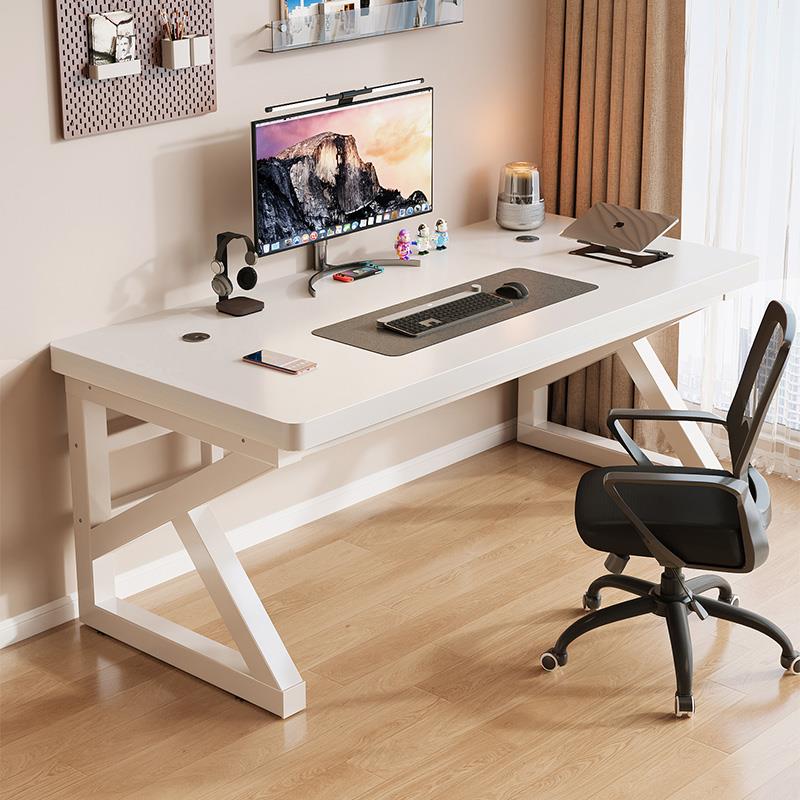 实木电脑桌台式书桌学生学习桌卧室家用长条桌简约办公桌电竞桌子