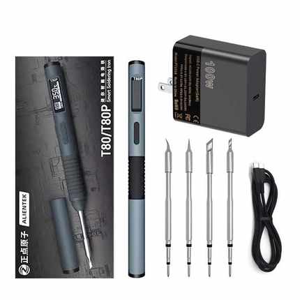 正点原子T80智能小型家用可调温电烙铁便携式恒温焊台焊笔T80P