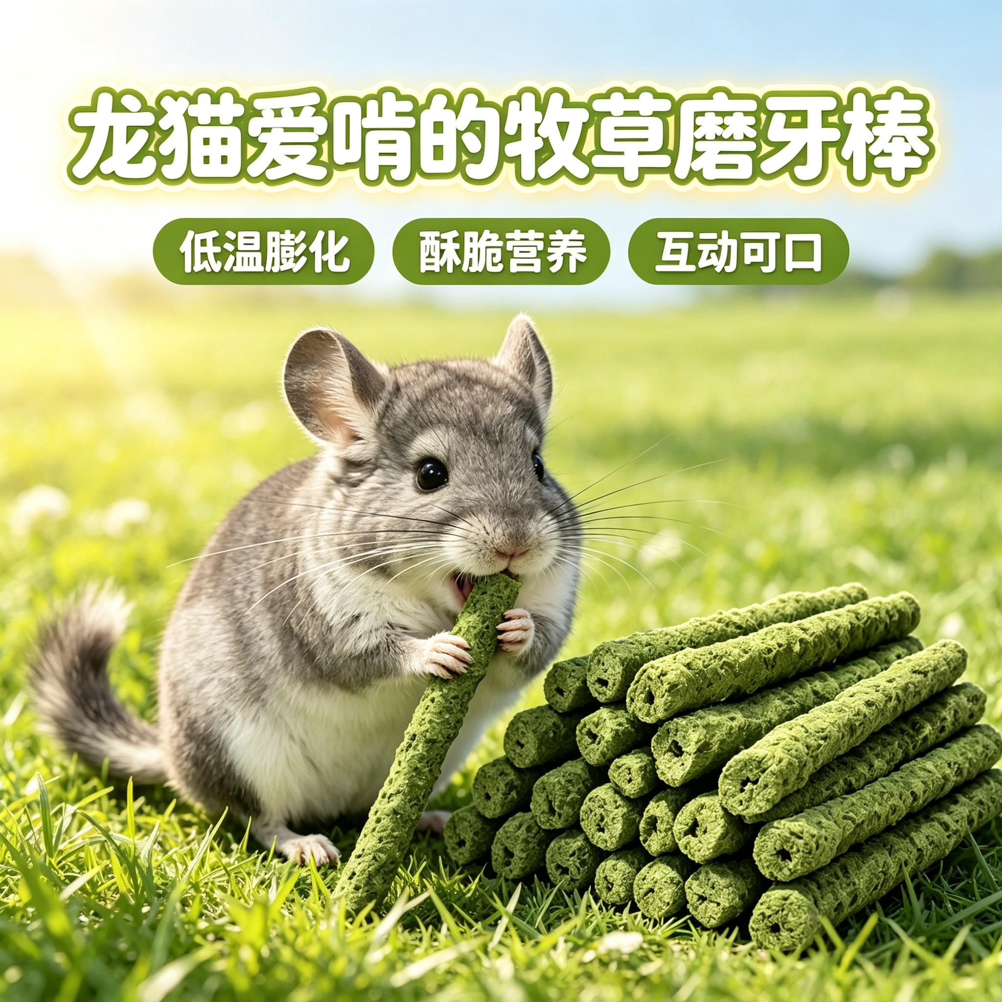 龙猫专用磨牙棒牧草磨牙零食玩具