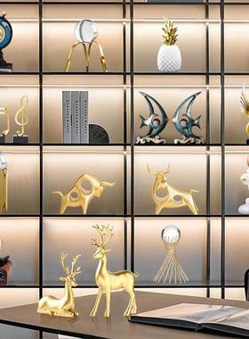 现代轻奢高档酒柜摆件软装搭配家居客厅电视柜玄关样板房间装饰品