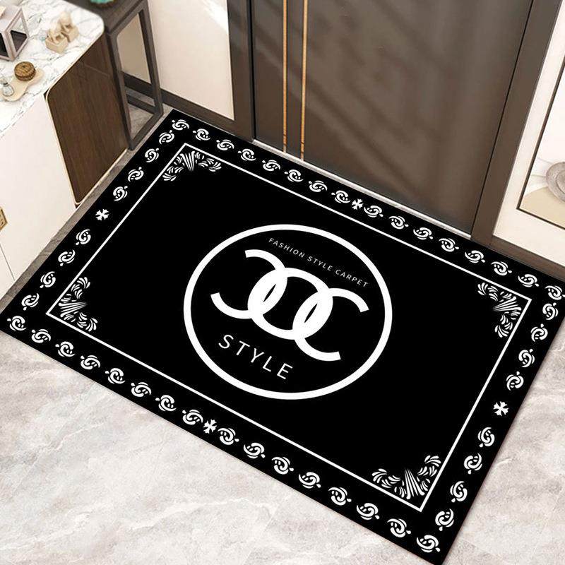 跨境简约家用进门脚垫 卡通印花地垫 客厅地毯浴室不打滑垫厨房垫