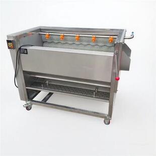 毛刷洗菜机 毛滚去皮机 大型毛辊清洗机 手剥笋春笋鲜毛笋