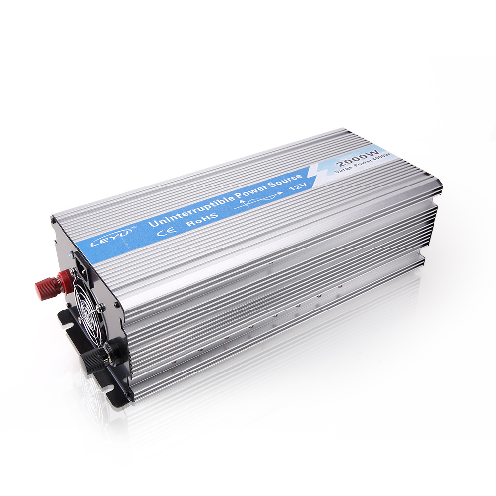 定制车载逆变器2000W纯正弦波充电DC12 24 48V转AC110 220V逆变器