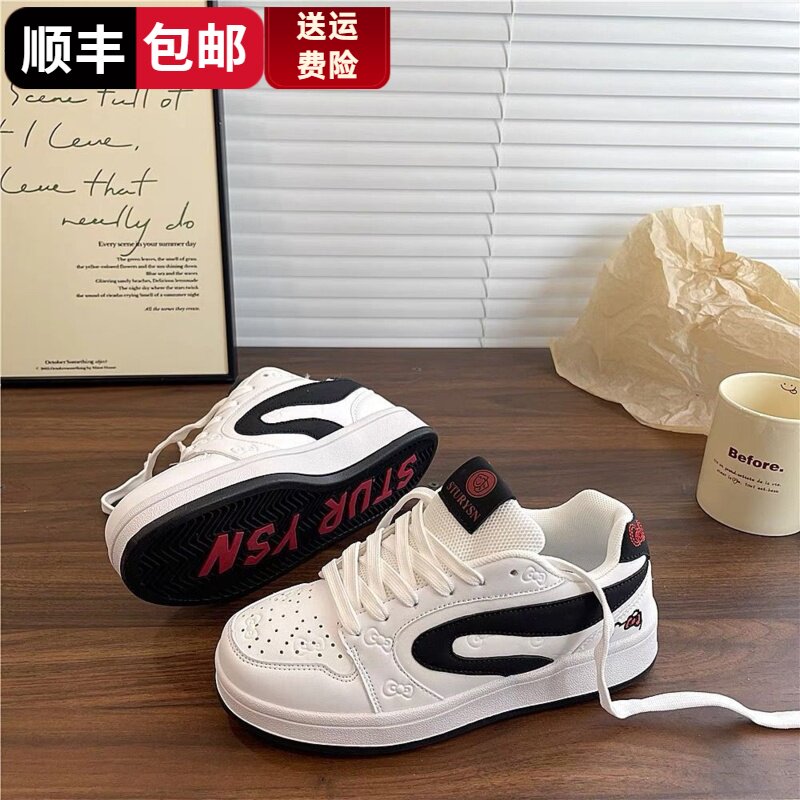 opkll潮流百搭休闲小白鞋板鞋女图片