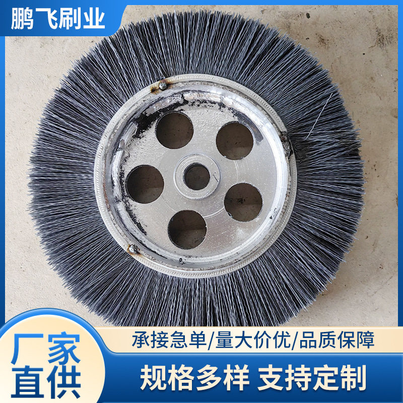 碳化硅毛刷轮磨料丝抛光打磨轮机用打磨去毛刺抛光轮钢丝刷加工