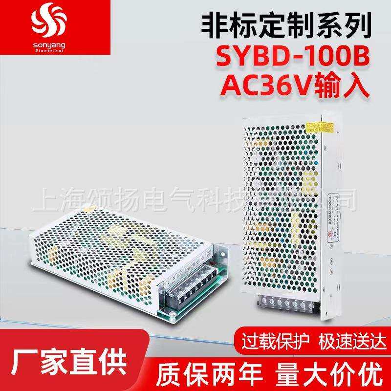 上海颂扬非标SYBD-100B输入AC36V输出DC24V5V双组输出 开关电源