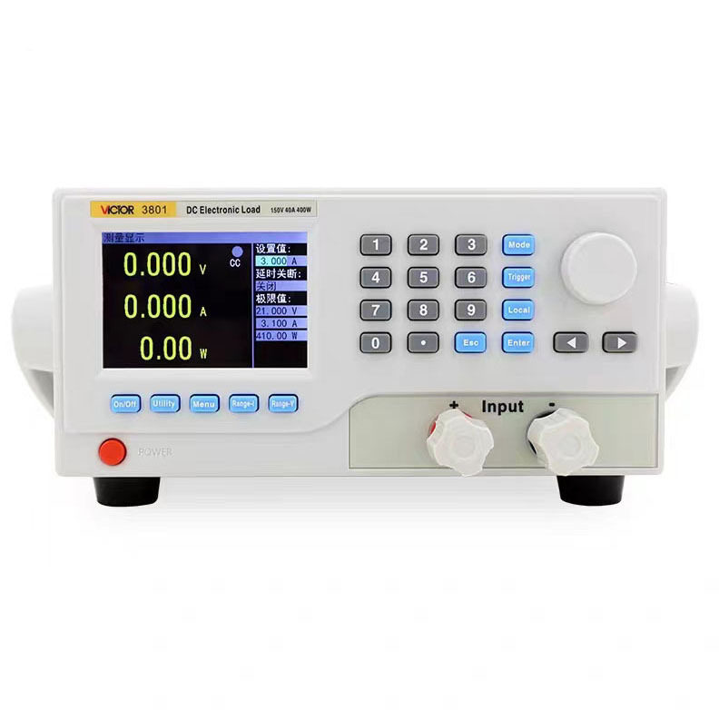 胜利可编程直流电子负载VC3801S电池容量内阻测试