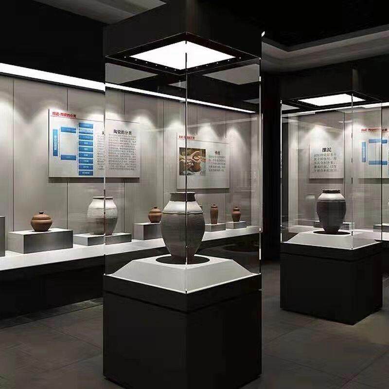 博物馆展柜瓷器精品木质展示柜古董珠宝首饰玻璃柜台产品展览柜台