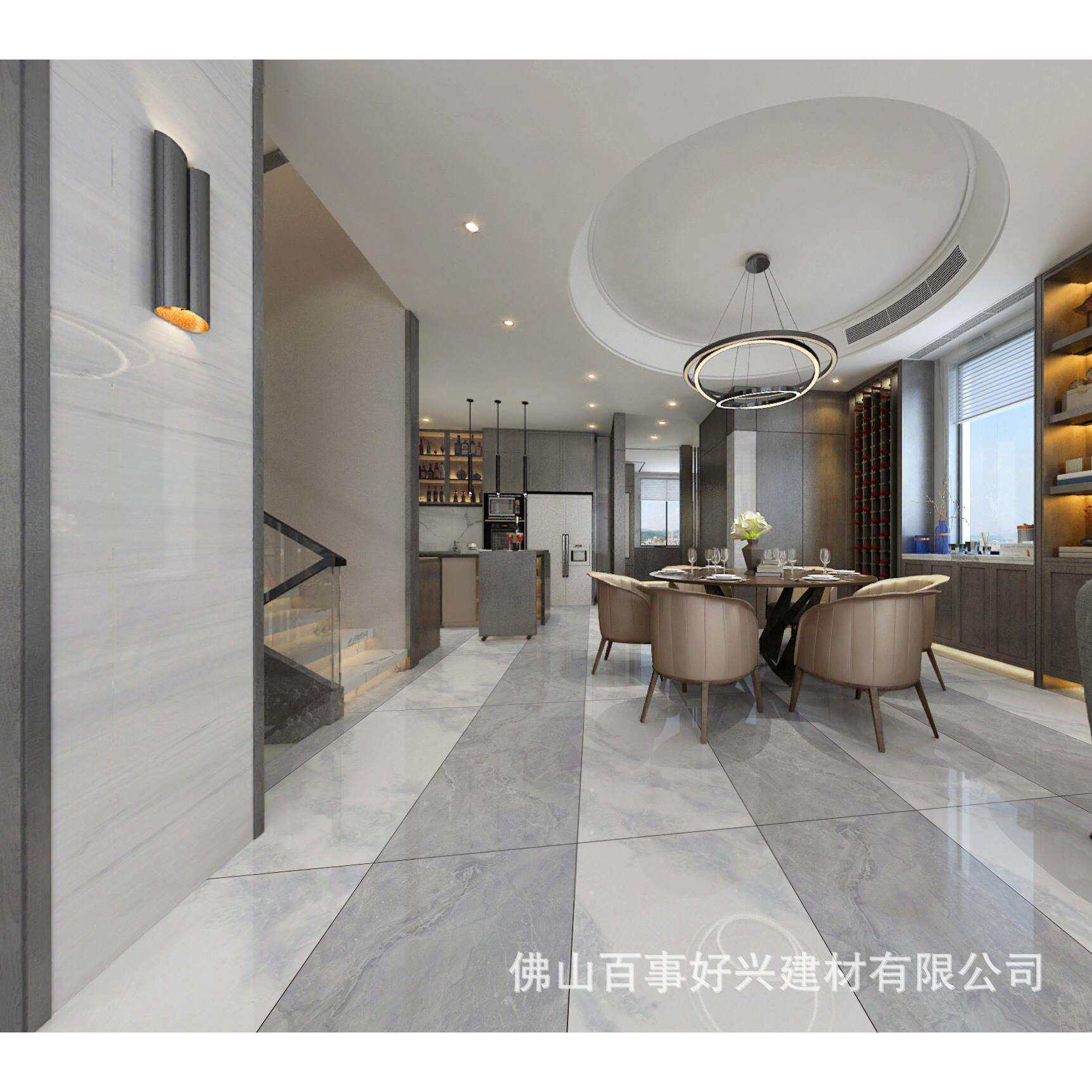 加厚负离子通体大理石瓷砖600*1200餐厅客厅佛山简约防潮地砖防滑