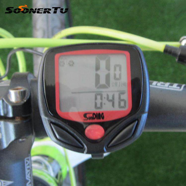 顺东548B自行车码表中文骑行里程迈速表山地车防水测计速器