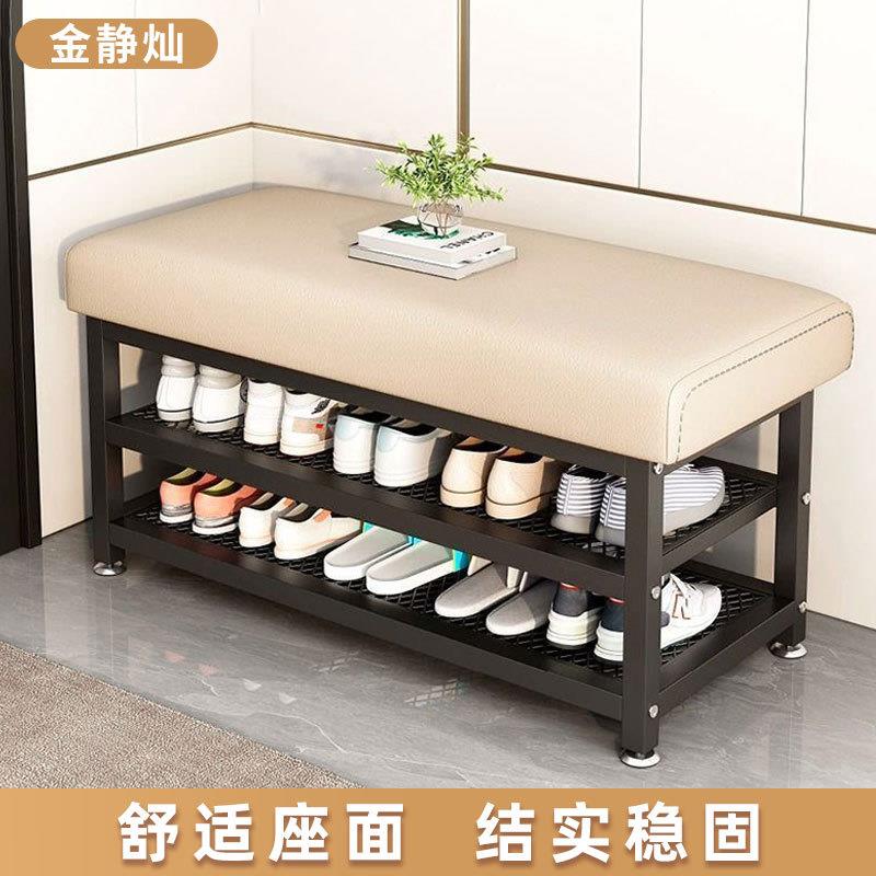 门口换鞋凳家用简易楼道穿鞋凳子软包双层沙发凳子厂客厅沙发凳子