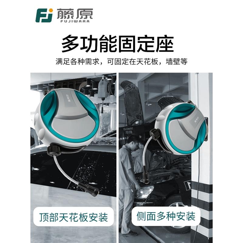 进口气鼓悬挂式电鼓卷管器气管自动回收器卷线伸缩收纳汽修工具