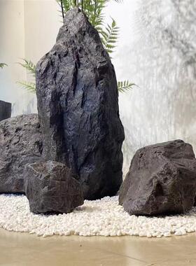 仿真假山石头造景树脂假山人造塑料假鹅卵石道具人工大玻璃钢摆件