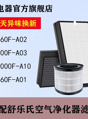 适配舒乐氏空气净化器过滤网KJ760F-A02/600F-A03/1000F-A10滤芯