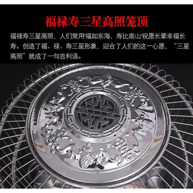 穿丝不锈钢白钢鸟笼加粗简约鸟笼鹩哥八哥画眉圆形鸟笼鹦鹉养殖笼