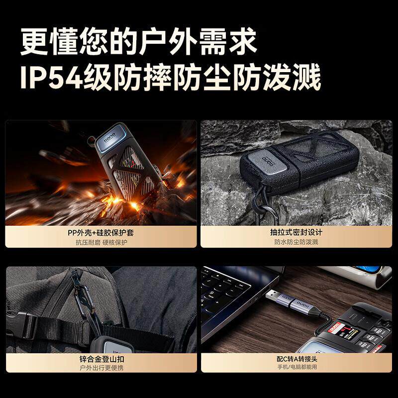 绿巨能4.0高速读卡器多功能合一相机SD卡TF卡闪传读卡盒1套