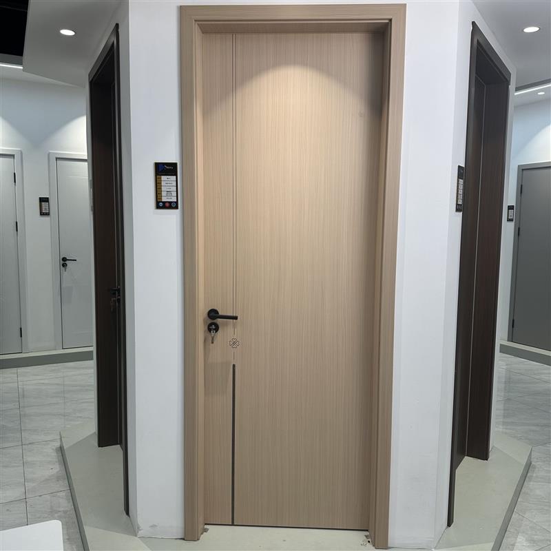 卧室门全实木套装门碳纤门室内门碳晶木门免漆房间门定制门套家用图片