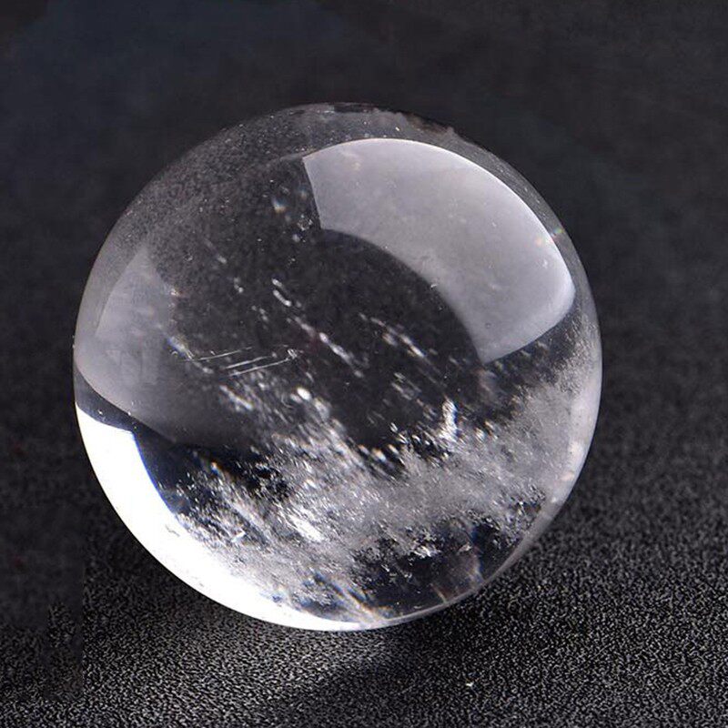 天然白水晶球摆件招财风水转运球天然水晶家居客厅装饰办公室摆件