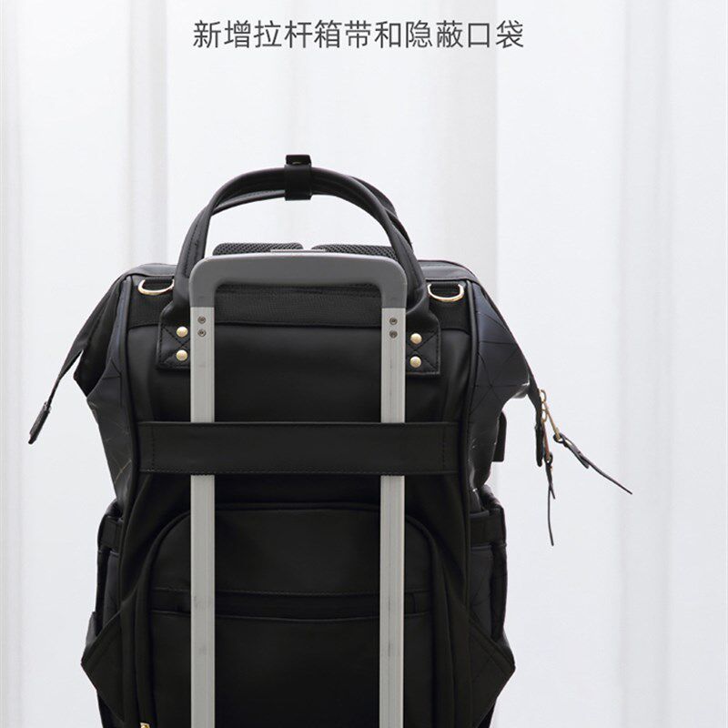 妈咪妈妈母婴揹包2023年新款手提单双肩大容量外出轻便多功能挂包