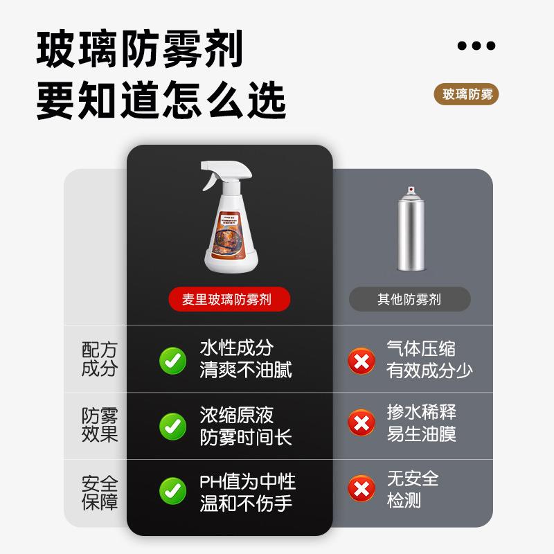 冬季专用汽车挡风玻璃防雾剂长效除雾安全驾驶侧窗后视镜清洁去污