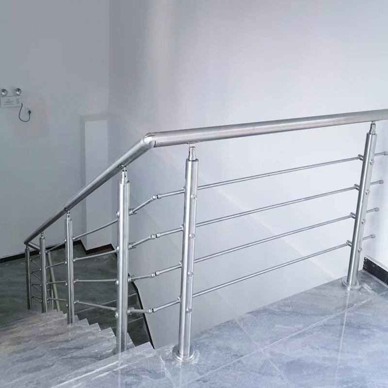 不锈钢立柱自装室内家用农村自建房楼梯扶手栏杆简约时尚阳台护栏