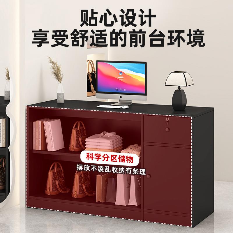 服装店小型前台收银柜台公司办公吧台接待台美容院超市柜台中岛桌
