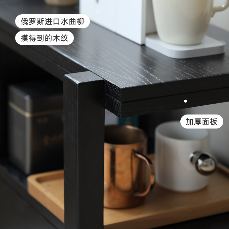 涵客实木边几水曲柳沙发侧边柜抽屉柜家用小户型简易边桌小茶桌