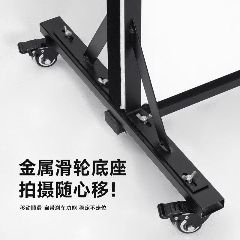 摄影米菠萝反光板泡沫板拍照背景板白色黑色植绒吸光遮光两用影楼