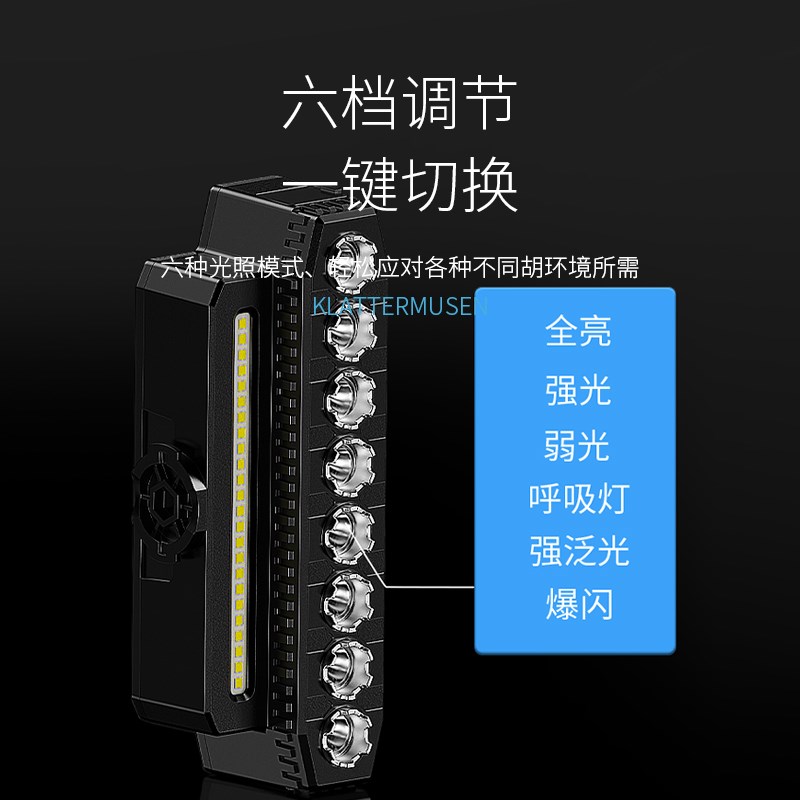 自行车灯高亮强光夜骑手电筒山地车前灯公路车单车骑行装备led灯