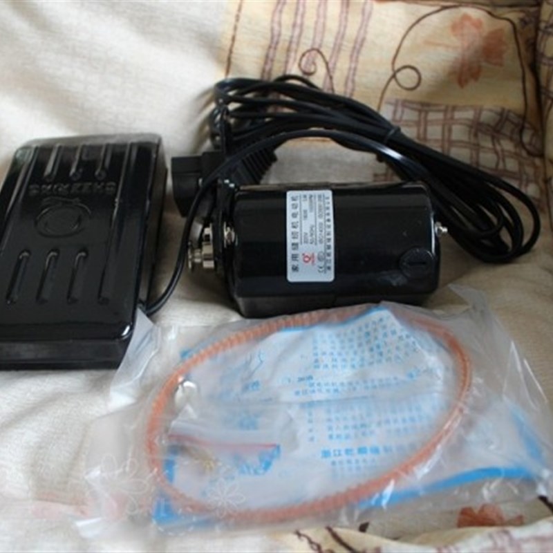 优质干麟牌180W 老式家用缝纫机电机 脚踩式缝纫机老式拷边机马达
