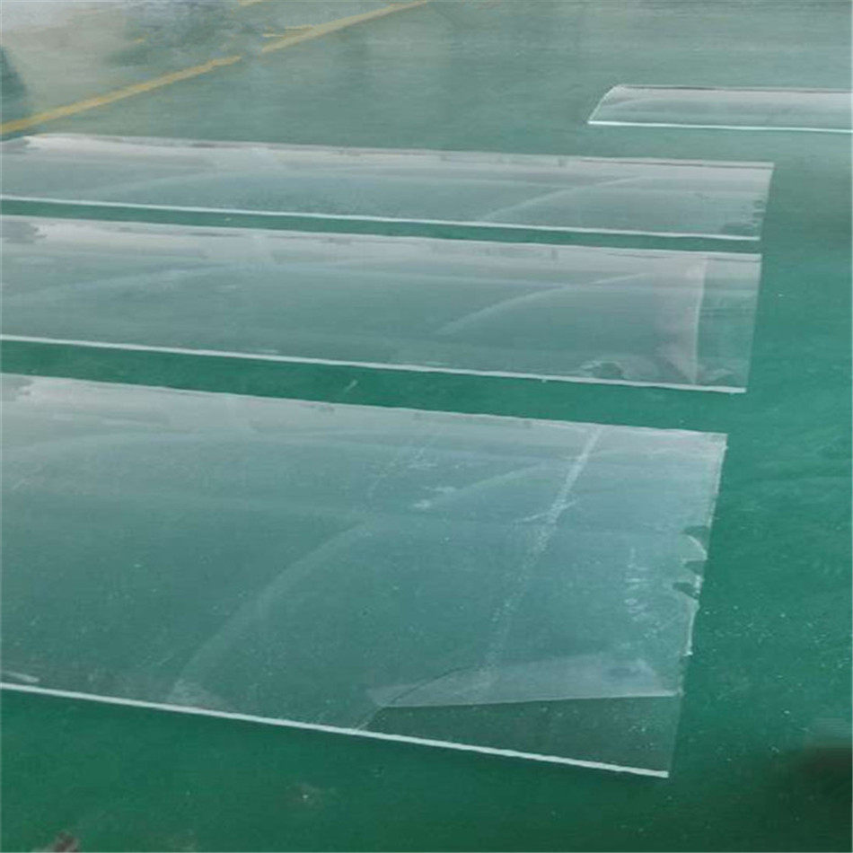 大型亚克力热弯透明有机玻璃折弯热成型件烤弯异型制品曲面挡板厂