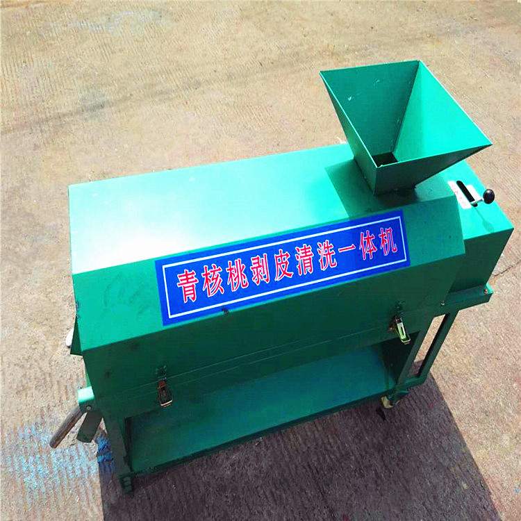拨核桃皮机器剥核桃皮机器青核桃去皮机家用小型农机脱皮一体机