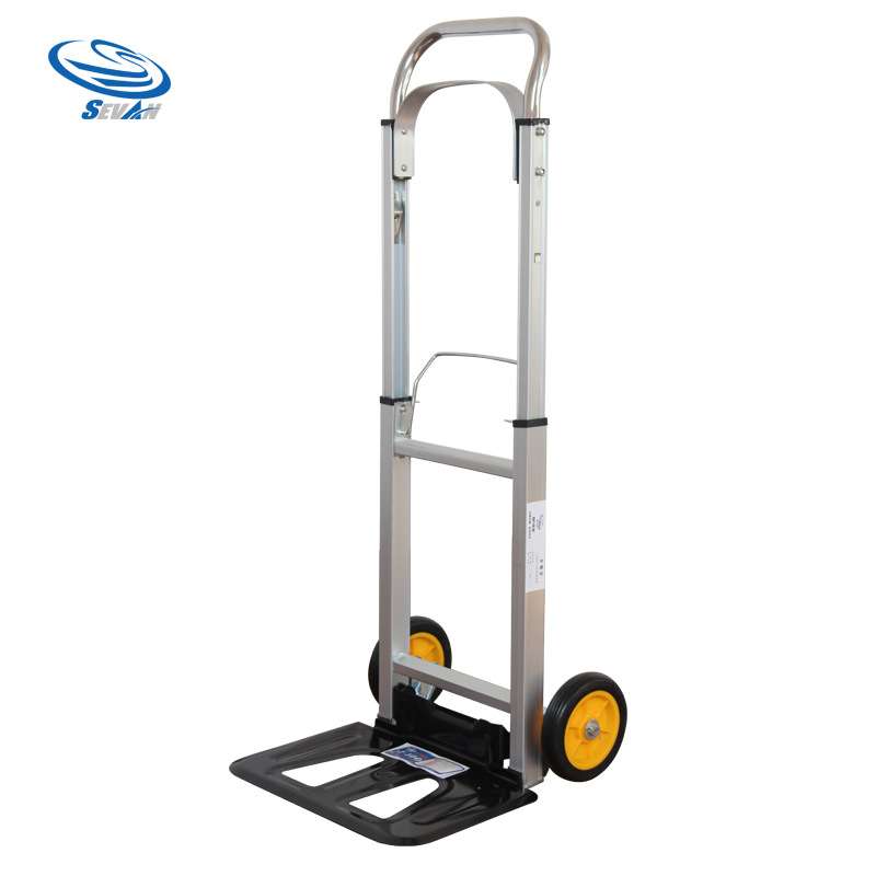 森凡 手拉车折叠购物车伸缩拉杆行李车装卸搬运老虎拉货叉车100KG