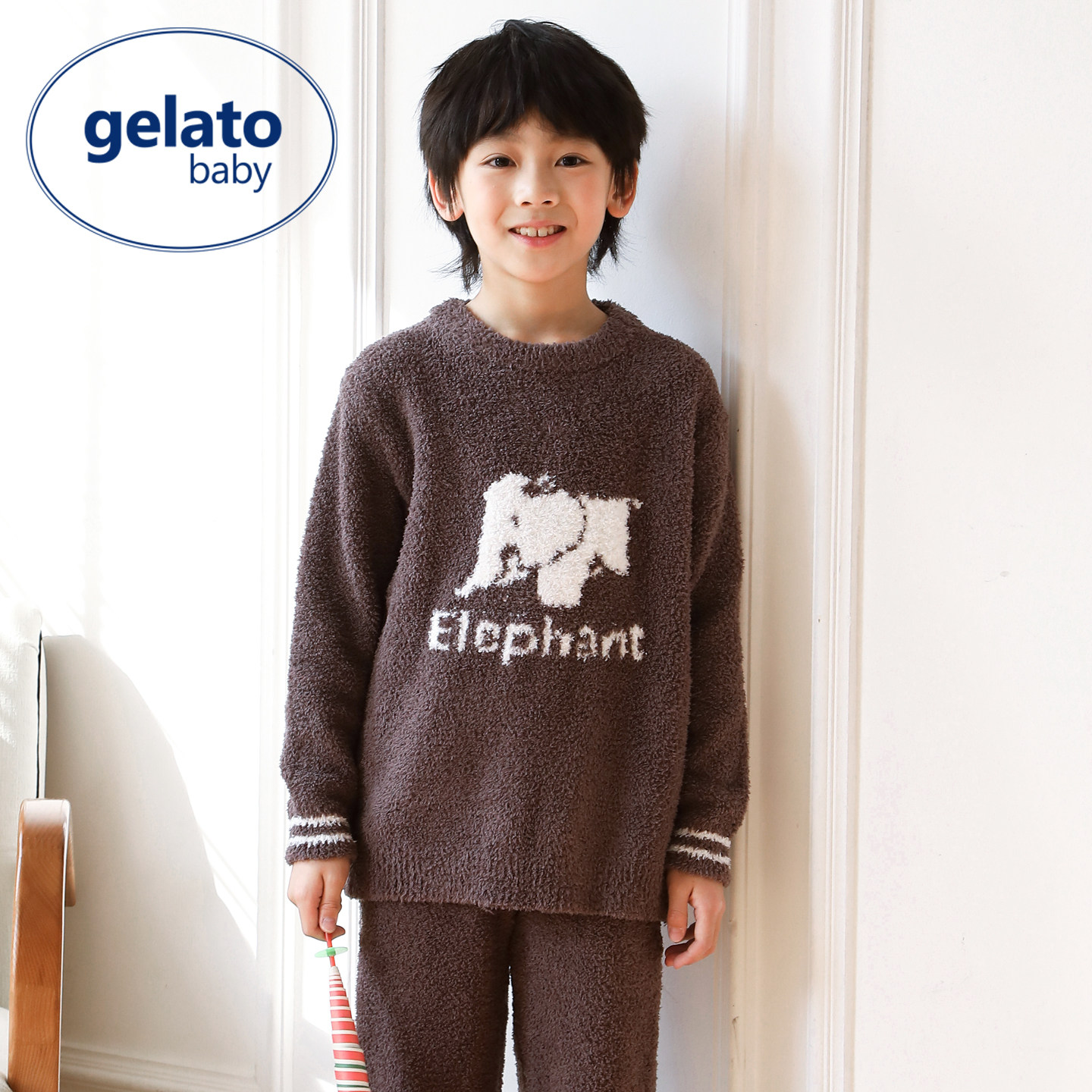 gelato baby半边绒儿童睡衣女童男童加厚保暖家居服套装秋冬,童装/婴儿装/亲子装,家居服套装,淘宝优惠券,粉丝福利购,淘宝优惠卷