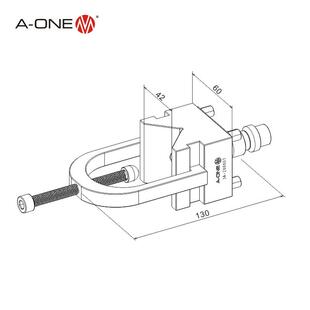 A-ONE线切割机床夹具V型夹头 圆柱体工件线切割快速夹持定位夹具