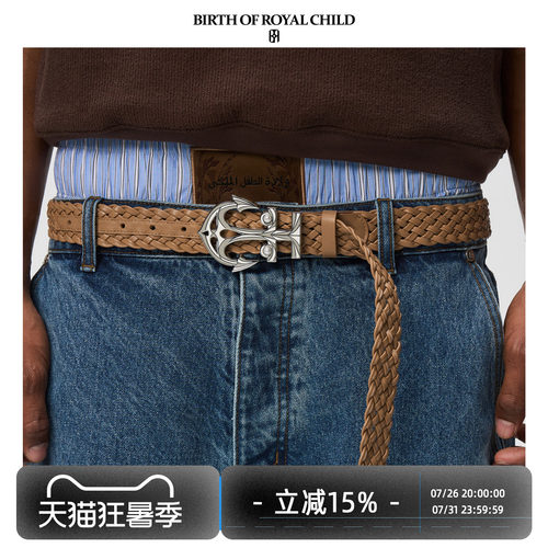 BIRTH OF ROYAL CHILD.BORC 【张杰同款】船锚编织腰带男女皮带
