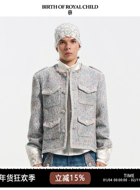 BIRTH OF ROYAL CHILD.BORC 【阿信同款】花纱编织小香风夹克