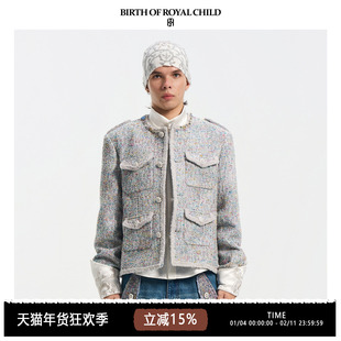 BIRTH OF ROYAL CHILD.BORC 【阿信同款】花纱编织小香风夹克