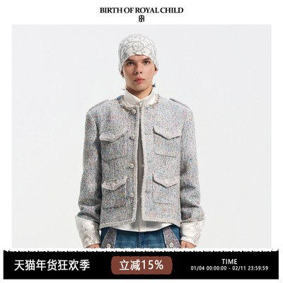 BIRTH OF ROYAL CHILD.BORC 【阿信同款】花纱编织小香风夹克