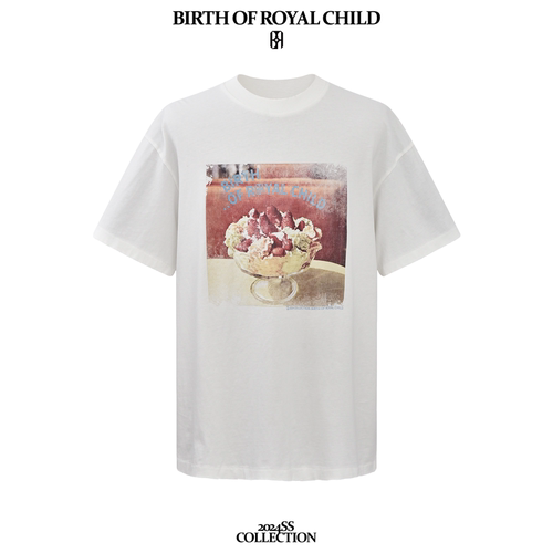 BIRTH OF ROYAL CHILD.BORC 【王源同款】冰淇淋印花TEE短袖男T恤