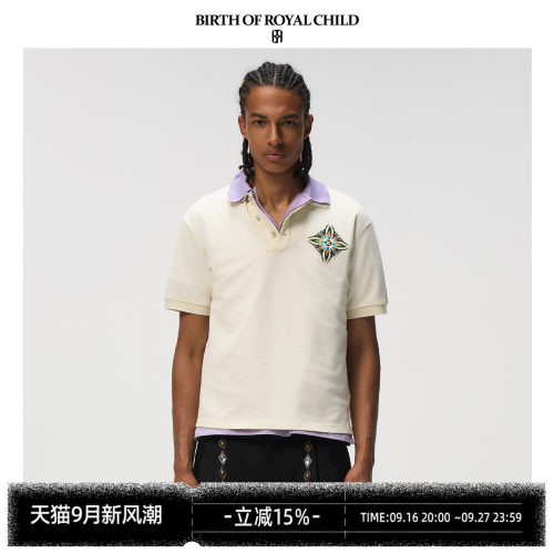 BIRTH OF ROYAL CHILD.BORC 扭曲门襟polo经典传统版型定制徽章