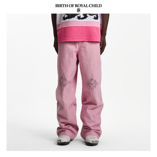 BIRTH OF ROYAL CHILD.BORC 【华晨宇同款】光芒粉钻牛仔裤星云粉