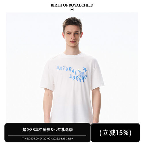 BIRTH OF ROYAL CHILD.BORC 足球海报印花T恤进口supima棉短袖TEE