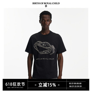 BIRTH OF ROYAL CHILD.BORC 星座TEE巨蟹座男女同款百搭潮流T恤