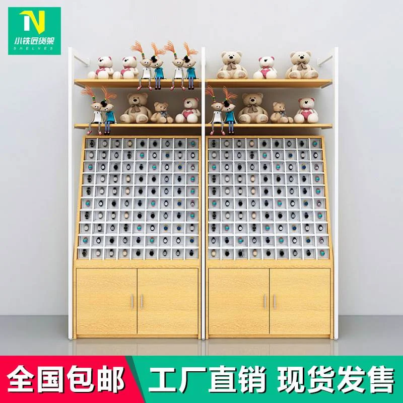 优品货架精品饰品店手表柜台单面陈列架文具可拆卸立柱货架展示架
